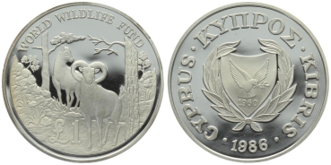Zypern 1 £ (Pound) 1986 - Mufflon